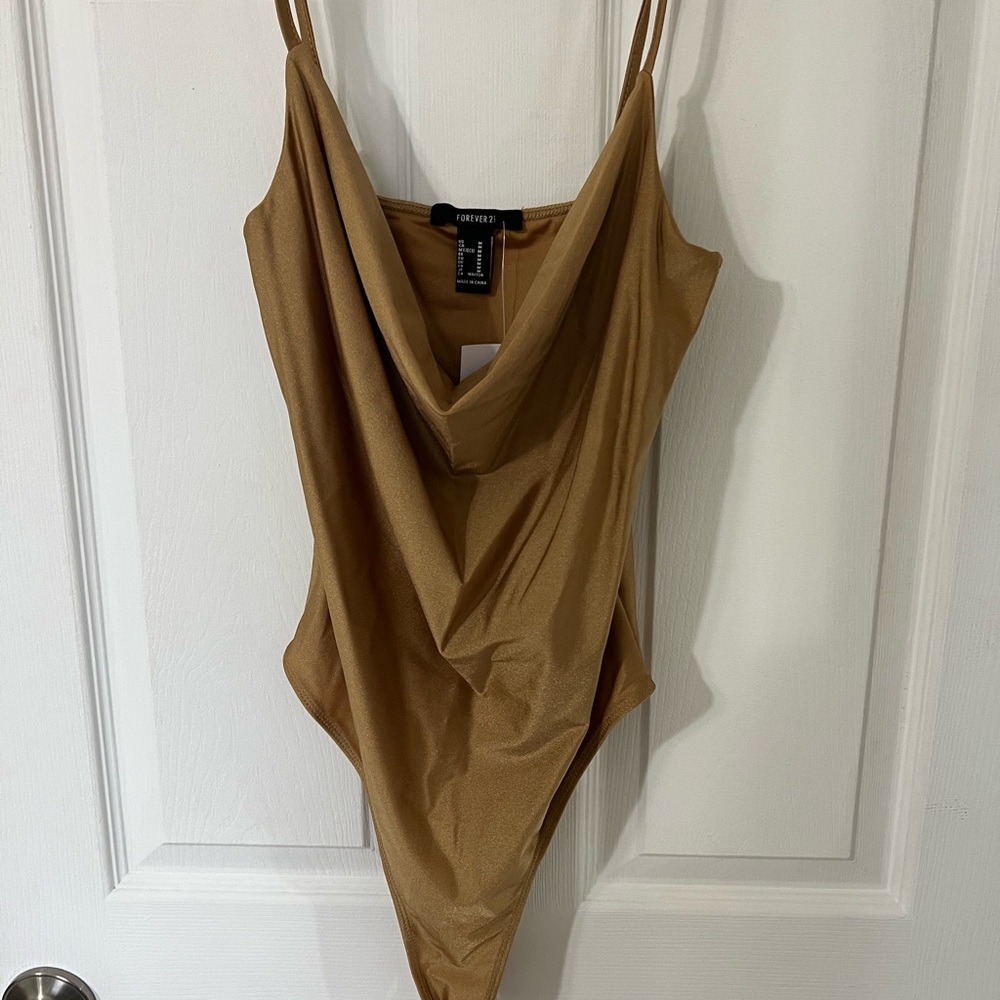 Forever 21 Gold Bodysuit